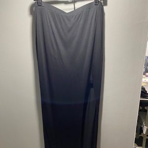 Helmet Lang Maxi skirt with deep slit Size M
